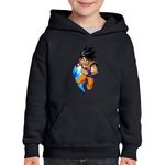 Fashion, accesorii si bijuterii - Copii - Imbracaminte copii - Pulovere si hanorace copii - Hanorac copii Dragon Ball Z Goku Attack Android Superhero, negru, marime M Copii - Infinity.ro