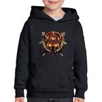 Fashion, accesorii si bijuterii - Copii - Imbracaminte copii - Pulovere si hanorace copii - Hanorac copii Call of Duty Skull Modern Warfare Gamer, negru, marime L Copii - Infinity.ro