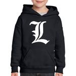Fashion, accesorii si bijuterii - Copii - Imbracaminte copii - Pulovere si hanorace copii - Hanorac copii Death Note L Detectiv Politist Anime Manga, negru, marime XS Copii - Infinity.ro