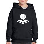 Fashion, accesorii si bijuterii - Copii - Imbracaminte copii - Pulovere si hanorace copii - Hanorac copii Death Note Skull Carte Horror Craniu, negru, marime L Copii - Infinity.ro
