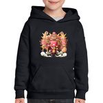 Fashion, accesorii si bijuterii - Copii - Imbracaminte copii - Pulovere si hanorace copii - Hanorac copii One Piece Doctor Chopper Cotton Candy Lover, negru, marime XL Copii - Infinity.ro