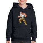 Fashion, accesorii si bijuterii - Copii - Imbracaminte copii - Pulovere si hanorace copii - Hanorac copii Dragon Ball Z Master Roshi Culturism Antrenor Bunic, negru, marime XS Copii - Infinity.ro
