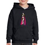 Fashion, accesorii si bijuterii - Copii - Imbracaminte copii - Pulovere si hanorace copii - Hanorac copii One Piece Anime Boa Hancock Capitan Marinar, negru, marime S Copii - Infinity.ro