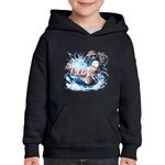Fashion, accesorii si bijuterii - Copii - Imbracaminte copii - Pulovere si hanorace copii - Hanorac copii One Piece Treasure Cruise Enel Cartoon Anime, negru, marime XL Copii - Infinity.ro