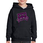 Fashion, accesorii si bijuterii - Copii - Imbracaminte copii - Pulovere si hanorace copii - Hanorac copii Cyberpunk 2077 Game Night City, negru, marime XS Copii - Infinity.ro