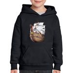 Fashion, accesorii si bijuterii - Copii - Imbracaminte copii - Pulovere si hanorace copii - Hanorac copii Corabie Pirati One Piece Caraibe Shark, negru, marime L Copii - Infinity.ro