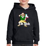 Fashion, accesorii si bijuterii - Copii - Imbracaminte copii - Pulovere si hanorace copii - Hanorac copii Dragon Ball Z Tiktok Maestru Antrenor Profesor Tik Tok, negru, marime M Copii - Infinity.ro