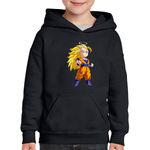 Fashion, accesorii si bijuterii - Copii - Imbracaminte copii - Pulovere si hanorace copii - Hanorac copii Dragon Ball Z Vegeta Tiktok Jedi Manga, negru, marime XL Copii - Infinity.ro