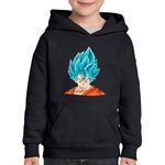 Fashion, accesorii si bijuterii - Copii - Imbracaminte copii - Pulovere si hanorace copii - Hanorac copii Dragon Ball Z Goku Craciun Anime Christmas, negru, marime M Copii - Infinity.ro