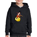 Fashion, accesorii si bijuterii - Copii - Imbracaminte copii - Pulovere si hanorace copii - Hanorac copii Son Goku Minecraft Dragon Ball Z, negru, marime XS Copii - Infinity.ro