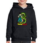 Fashion, accesorii si bijuterii - Copii - Imbracaminte copii - Pulovere si hanorace copii - Hanorac copii Dragon Ball SonGoku Arte Martiale Anime, negru, marime M Copii - Infinity.ro
