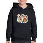 Fashion, accesorii si bijuterii - Copii - Imbracaminte copii - Pulovere si hanorace copii - Hanorac copii One Piece Nami Comoara Pirati Cat Anime, negru, marime XS Copii - Infinity.ro