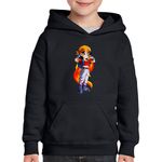 Fashion, accesorii si bijuterii - Copii - Imbracaminte copii - Pulovere si hanorace copii - Hanorac copii Dragon Ball Z Pan SuperGirl Cool Anime, negru, marime S Copii - Infinity.ro