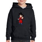 Fashion, accesorii si bijuterii - Copii - Imbracaminte copii - Pulovere si hanorace copii - Hanorac copii Dragon Ball Z Son Goku DBZ Gta, negru, marime S Copii - Infinity.ro