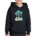 Fashion, accesorii si bijuterii - Copii - Imbracaminte copii - Pulovere si hanorace copii - Hanorac copii Billie Eilish Singer Bad Guy, negru, marime XS Copii - Infinity.ro