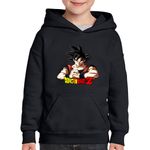 Fashion, accesorii si bijuterii - Copii - Imbracaminte copii - Pulovere si hanorace copii - Hanorac copii Dragon Ball Z Son Goku Dragobete Gift Anime, negru, marime S Copii - Infinity.ro