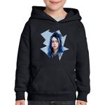 Fashion, accesorii si bijuterii - Copii - Imbracaminte copii - Pulovere si hanorace copii - Hanorac copii Billie Eilish I Love You, negru, marime XS Copii - Infinity.ro