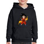 Fashion, accesorii si bijuterii - Copii - Imbracaminte copii - Pulovere si hanorace copii - Hanorac copii Dragobete Dragon Ball Z Son Goku Anime, negru, marime L Copii - Infinity.ro
