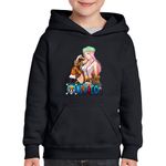 Fashion, accesorii si bijuterii - Copii - Imbracaminte copii - Pulovere si hanorace copii - Hanorac copii One Piece Pirate Girl Sirena Anime, negru, marime XS Copii - Infinity.ro