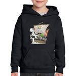 Fashion, accesorii si bijuterii - Copii - Imbracaminte copii - Pulovere si hanorace copii - Hanorac copii One Piece Corabie Ship War Caravel Cartoon, negru, marime XL Copii - Infinity.ro