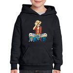 Fashion, accesorii si bijuterii - Copii - Imbracaminte copii - Pulovere si hanorace copii - Hanorac copii One Piece Monkey D Luffy Zen Marinar, negru, marime S Copii - Infinity.ro