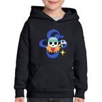 Fashion, accesorii si bijuterii - Copii - Imbracaminte copii - Pulovere si hanorace copii - Hanorac copii Nami Flag One Piece Pirate Ship, negru, marime XS Copii - Infinity.ro