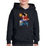 Fashion, accesorii si bijuterii - Copii - Imbracaminte copii - Pulovere si hanorace copii - Hanorac copii Eiichiro Oda One Piece Monkey D Luffy Pirate Captain, negru, marime XS Copii - Infinity.ro