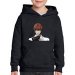 Fashion, accesorii si bijuterii - Copii - Imbracaminte copii - Pulovere si hanorace copii - Hanorac copii Death Note Kira Light Yagami Killer Ispita, negru, marime L Copii - Infinity.ro