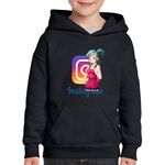 Fashion, accesorii si bijuterii - Copii - Imbracaminte copii - Pulovere si hanorace copii - Hanorac copii Insta Girl Anime Dragon Ball Z Instagram Creator, negru, marime L Copii - Infinity.ro