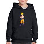 Fashion, accesorii si bijuterii - Copii - Imbracaminte copii - Pulovere si hanorace copii - Hanorac copii Son Goku Dragon Ball Samurai Japan, negru, marime S Copii - Infinity.ro