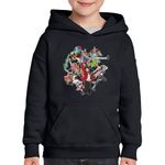 Fashion, accesorii si bijuterii - Copii - Imbracaminte copii - Pulovere si hanorace copii - Hanorac copii One Piece Crew Echipaj Pirati Monkey Luffy Gang, negru, marime M Copii - Infinity.ro