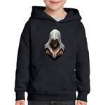 Fashion, accesorii si bijuterii - Copii - Imbracaminte copii - Pulovere si hanorace copii - Hanorac copii Assassin's Creed Killer Legend Ninja, negru, marime XS Copii - Infinity.ro