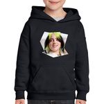 Fashion, accesorii si bijuterii - Copii - Imbracaminte copii - Pulovere si hanorace copii - Hanorac copii Billie Eilish Foto Bad Guy, negru, marime XS Copii - Infinity.ro