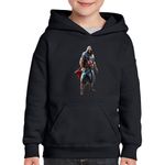 Fashion, accesorii si bijuterii - Copii - Imbracaminte copii - Pulovere si hanorace copii - Hanorac copii Assassin's Creed Ezio Auditore Video Game, negru, marime XS Copii - Infinity.ro