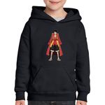 Fashion, accesorii si bijuterii - Copii - Imbracaminte copii - Pulovere si hanorace copii - Hanorac copii One Piece Pirat Monkey D Luffy Admiral Marine, negru, marime S Copii - Infinity.ro