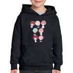 Fashion, accesorii si bijuterii - Copii - Imbracaminte copii - Pulovere si hanorace copii - Hanorac copii BTS Kpop Anime Chibi Manga, negru, marime S Copii - Infinity.ro