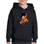 Fashion, accesorii si bijuterii - Copii - Imbracaminte copii - Pulovere si hanorace copii - Hanorac copii Dragon Ball Z Son Goku Tik Tok Creator, negru, marime S Copii - Infinity.ro