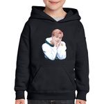 Fashion, accesorii si bijuterii - Copii - Imbracaminte copii - Pulovere si hanorace copii - Hanorac copii BTS Jin Kpop Love Yourself, negru, marime XL Copii - Infinity.ro