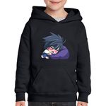Fashion, accesorii si bijuterii - Copii - Imbracaminte copii - Pulovere si hanorace copii - Hanorac copii Death Note Bebe Detectiv Baby Anime, negru, marime XS Copii - Infinity.ro