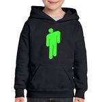 Fashion, accesorii si bijuterii - Copii - Imbracaminte copii - Pulovere si hanorace copii - Hanorac copii Billie Eilish Blohsh Tourette Sindrom, negru, marime M Copii - Infinity.ro