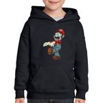 Fashion, accesorii si bijuterii - Copii - Imbracaminte copii - Pulovere si hanorace copii - Hanorac copii Super Mario Bros Call of Duty Zombies, negru, marime XL Copii - Infinity.ro