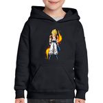 Fashion, accesorii si bijuterii - Copii - Imbracaminte copii - Pulovere si hanorace copii - Hanorac copii Dragonball Z Son Goku Dragobete Anime, negru, marime XL Copii - Infinity.ro