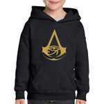 Fashion, accesorii si bijuterii - Copii - Imbracaminte copii - Pulovere si hanorace copii - Hanorac copii Assassin Creed Origins Kira, negru, marime L Copii - Infinity.ro