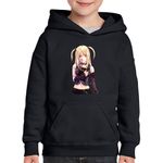 Fashion, accesorii si bijuterii - Copii - Imbracaminte copii - Pulovere si hanorace copii - Hanorac copii Misa Amane Death Note Anime Dragobete, negru, marime M Copii - Infinity.ro
