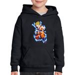 Fashion, accesorii si bijuterii - Copii - Imbracaminte copii - Pulovere si hanorace copii - Hanorac copii Dragon Ball SonGoku Desene Animate Anime, negru, marime S Copii - Infinity.ro