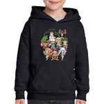 Fashion, accesorii si bijuterii - Copii - Imbracaminte copii - Pulovere si hanorace copii - Hanorac copii One Piece All Crew Gang Echipaj Zoro, negru, marime L Copii - Infinity.ro