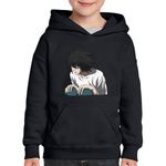Fashion, accesorii si bijuterii - Copii - Imbracaminte copii - Pulovere si hanorace copii - Hanorac copii Death Note L Detectiv Tsugumi Ohba Anime Manga, negru, marime XL Copii - Infinity.ro