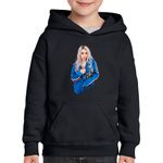 Fashion, accesorii si bijuterii - Copii - Imbracaminte copii - Pulovere si hanorace copii - Hanorac copii Billie Eilish Singer Your Power, negru, marime XS Copii - Infinity.ro