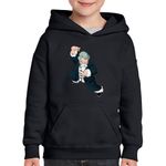Fashion, accesorii si bijuterii - Copii - Imbracaminte copii - Pulovere si hanorace copii - Hanorac copii Dragon Ball Z Sensei Roshi Zen Yin Yang Reiki, negru, marime XL Copii - Infinity.ro