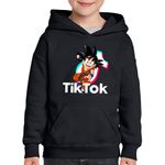 Fashion, accesorii si bijuterii - Copii - Imbracaminte copii - Pulovere si hanorace copii - Hanorac copii Son Goku Tiktoker Dragon Ball Z Tiktok, negru, marime S Copii - Infinity.ro